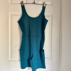 The North Face Athletic Shorts compression Jumpsuit Turquoise Activewear Pockets